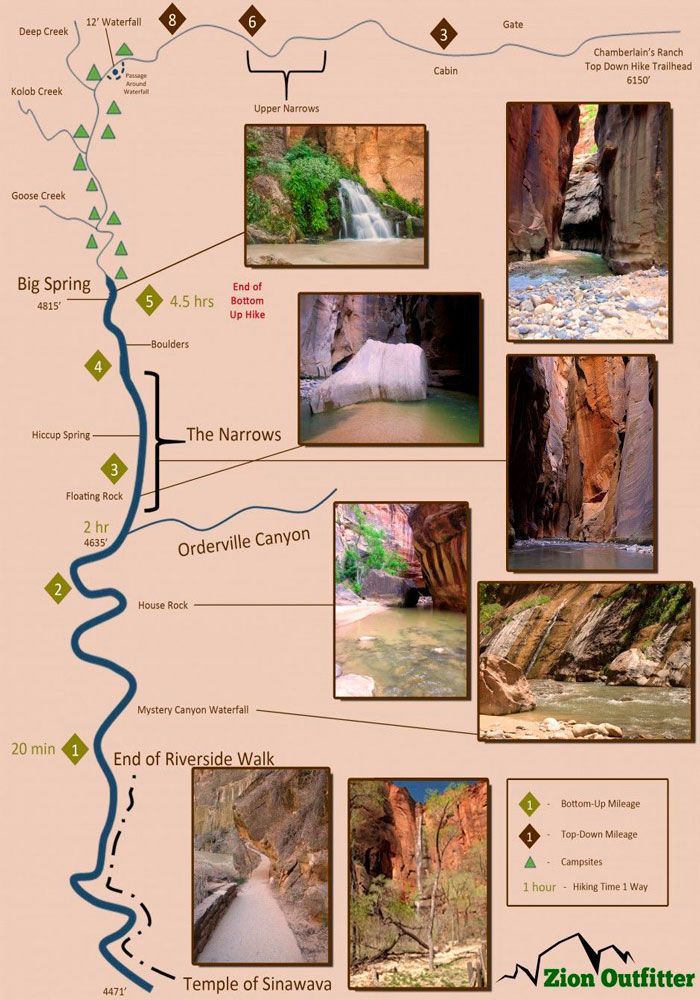 rutas de senderismo Zion National Park